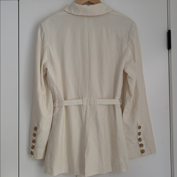 :Price Firm: Free People Olivia Blazer in White - Picture 6 of 11